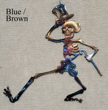 Load image into Gallery viewer, Grateful Dead Dancing Skeleton Metal Art