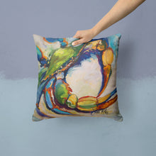 Load image into Gallery viewer, #21 Crab Canvas Throw Pillow - 14x14 Decorative Pillow – Art for Your Home &amp; Patio JMK1254PW1414