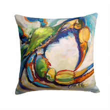 Load image into Gallery viewer, #21 Crab Canvas Throw Pillow - 14x14 Decorative Pillow – Art for Your Home &amp; Patio JMK1254PW1414