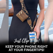 Load image into Gallery viewer, Clip &amp; Go Strap with Pouch - Leopard Collection