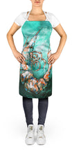 Load image into Gallery viewer, A Touch of Blue Shrimp Apron – Artist-Designed Kitchen, BBQ &amp; Craft Apron