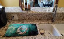 Load image into Gallery viewer, A Touch of Blue Shrimp Dish Drying Mat – Absorbent, Artistic Kitchen Essentials