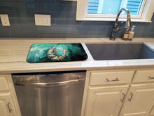 Load image into Gallery viewer, A Touch of Blue Shrimp Dish Drying Mat – Absorbent, Artistic Kitchen Essentials
