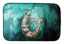 Load image into Gallery viewer, A Touch of Blue Shrimp Dish Drying Mat – Absorbent, Artistic Kitchen Essentials