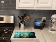 Load image into Gallery viewer, A Touch of Blue Shrimp Glass Cutting Boards – Durable, Decorative Kitchen Art