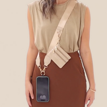 Load image into Gallery viewer, Clip &amp; Go Strap with Pouch - Neutral Collection
