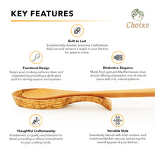 Load image into Gallery viewer, Olive Wood Spoon Rest