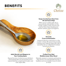 Load image into Gallery viewer, Olive Wood Spoon Rest