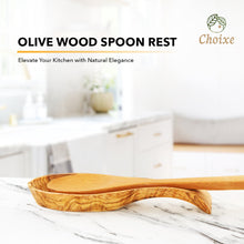 Load image into Gallery viewer, Olive Wood Spoon Rest