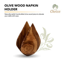 Load image into Gallery viewer, Olive Wood Napkin Holder