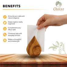 Load image into Gallery viewer, Olive Wood Napkin Holder