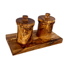 Load image into Gallery viewer, Olive Wood Canister Set