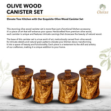 Load image into Gallery viewer, Olive Wood Canister Set