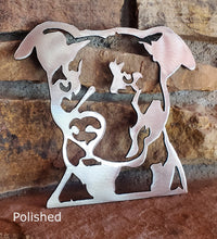 Load image into Gallery viewer, Pitbull Metal Art - 6&quot;, 10&quot;, 16&quot;, 22&quot; or 30&quot;
