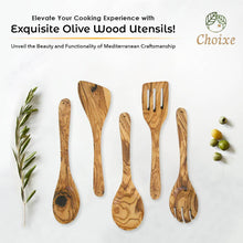 Load image into Gallery viewer, Olive Wood Kitchen Servers Set -5 pcs