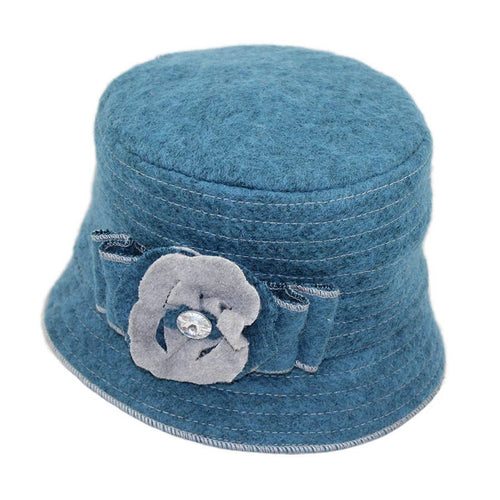 Boiled Wool Bucket 7565 Hat Winter