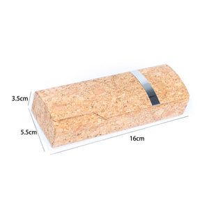 Printed cork glasses case with magnet closure L-1015