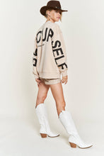 Load image into Gallery viewer, Oversized Sweatshirt - Be Yourself Love Yourself Printed