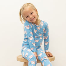Load image into Gallery viewer, Pretty Pink Cat Big Kid Pajama