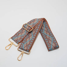 Load image into Gallery viewer, Geometric Diamond Woven Adjustable Canvas Strap