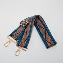 Load image into Gallery viewer, Geometric Diamond Woven Adjustable Canvas Strap