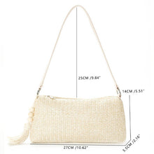 Load image into Gallery viewer, Cosbai - Beige Boho Shoulder Bag With Tassel