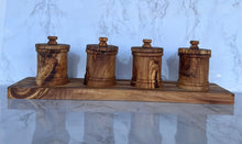 Load image into Gallery viewer, Olive Wood Canister Set