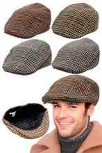 Load image into Gallery viewer, Gun Club Check Wool Viscose Blend Flat Ivy Cap
