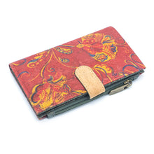 Load image into Gallery viewer, Flowers and Butterflies Cork Wallet BAG-2097