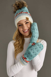 Lt. Blue Fox Pattern Hat