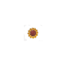 Load image into Gallery viewer, Sunflowers Fine Art Card Gold Post Earrings
