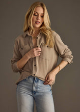 Load image into Gallery viewer, Taupe Super Soft Button Up