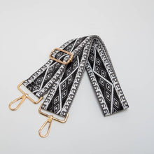 Load image into Gallery viewer, Geometric Diamond Woven Adjustable Canvas Strap