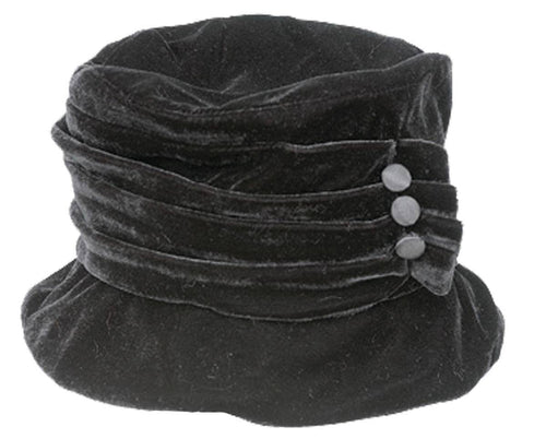 Black Velvet Bucket Hat