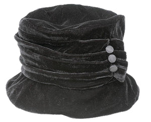 Black Velvet Bucket Hat