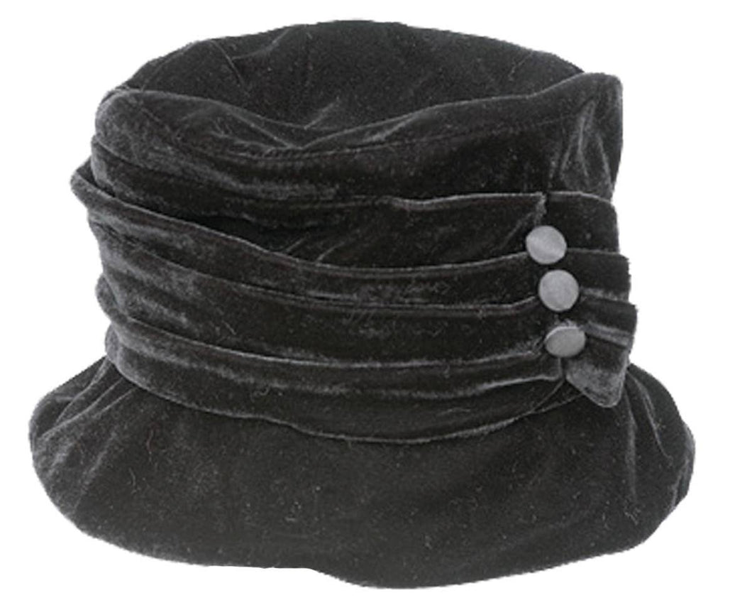 Black Velvet Bucket Hat