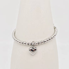 Load image into Gallery viewer, Heart Charm Stainless Steel Bracelet with Blessing Cards