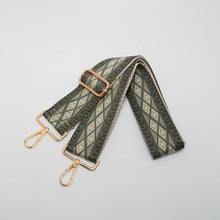 Load image into Gallery viewer, Geometric Diamond Woven Adjustable Canvas Strap