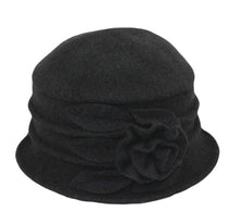Load image into Gallery viewer, Cloche Boiled Wool 7554 Hat Winter