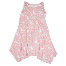Load image into Gallery viewer, Pink Bunny Floral Emma&#39;s Racerback Dress