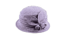 Load image into Gallery viewer, Boiled Wool Ribbed Cloche 7549 Hat Winter