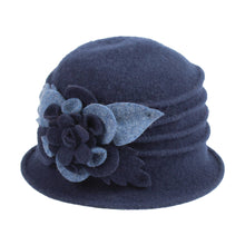 Load image into Gallery viewer, Boiled Wool Pleated Cap 7556 Hat Winter