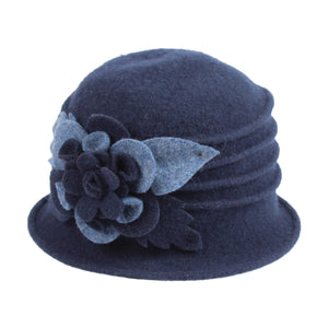 Boiled Wool Pleated Cap 7556 Hat Winter