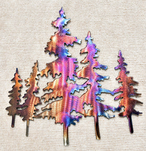 Pine Tree Metal Art