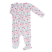 Load image into Gallery viewer, Ladybug Flower Garden Zipper Footie