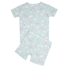 Load image into Gallery viewer, Mint Butterfly Daisy Bamboo Summer Pajama Set