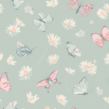 Load image into Gallery viewer, Mint Butterfly Daisy Bamboo Summer Pajama Set