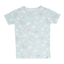 Load image into Gallery viewer, Mint Butterfly Daisy Bamboo Summer Pajama Set