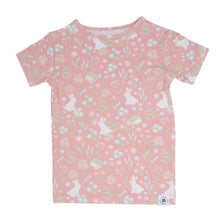 Load image into Gallery viewer, Pink Bunny Floral Summer Pajama Set