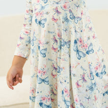 Load image into Gallery viewer, Watercolor Butterfly Swirly Girl Dress